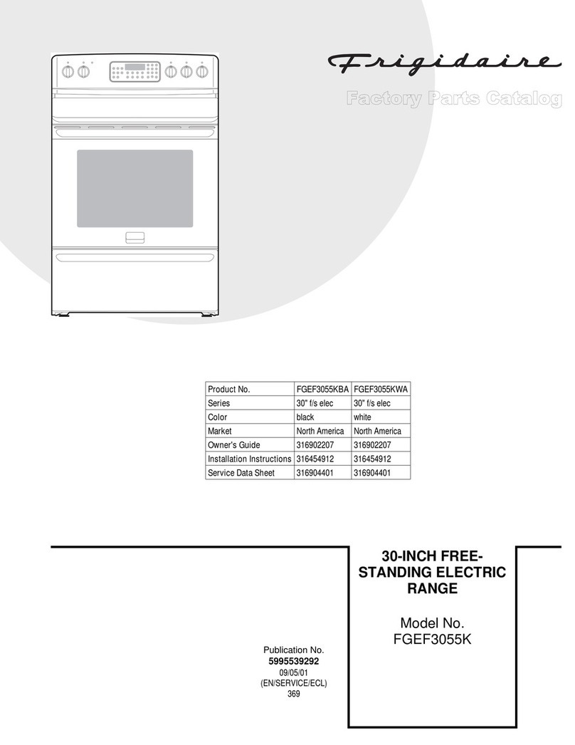 Frigidaire Gallery FGEF3055K F Instruction Manual