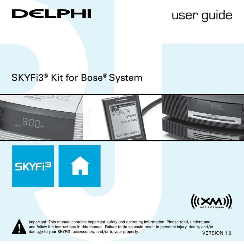 Delphi XM SKYFI3 User manual