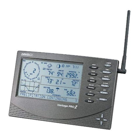 DAVIS Vantage Pro2 6312 Console Console manual