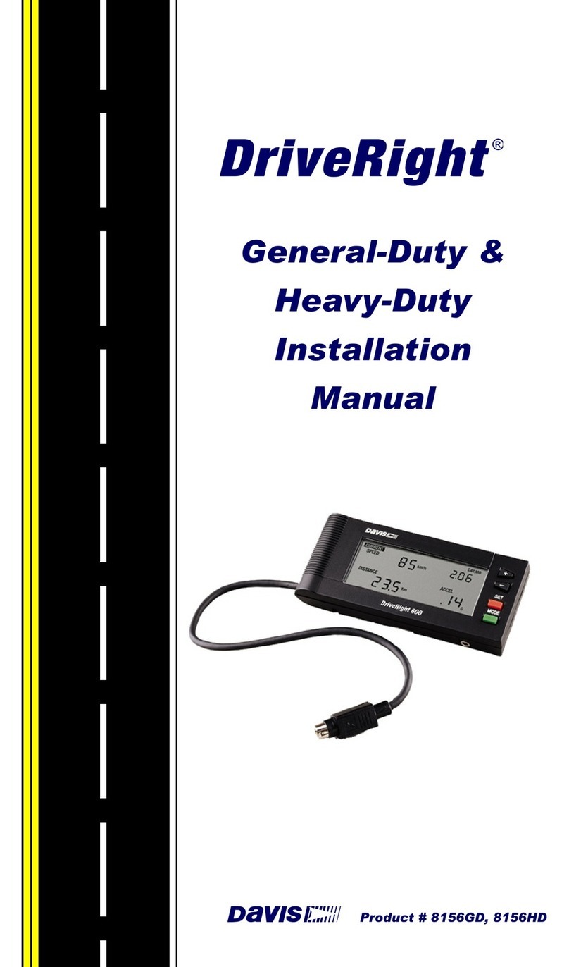 DAVIS DriveRight 8156GD installation manual