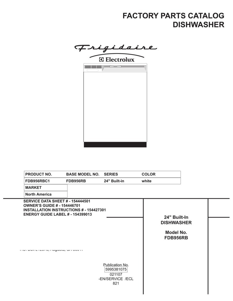 Frigidaire FDB956RB User manual