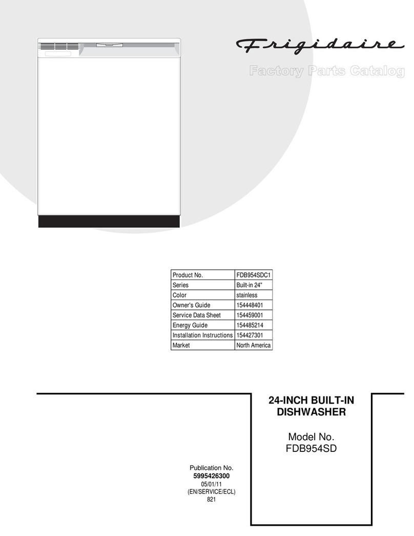 Frigidaire FDB954SD Factory parts catalog
