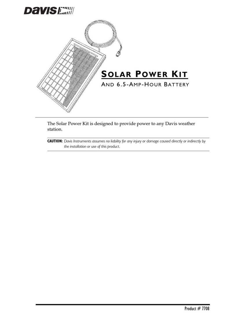 DAVIS Solar Power Kit installation manual