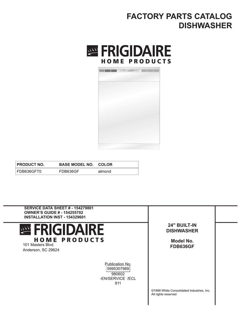 Frigidaire FDB636GF User manual