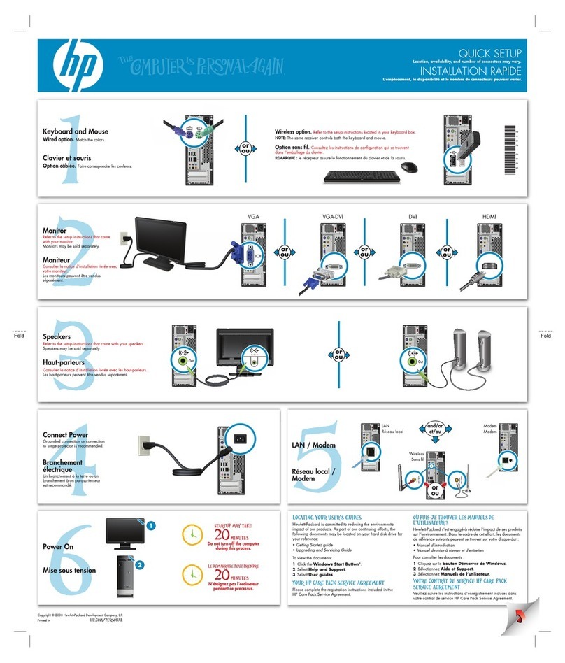 HP s3320f - Pavilion - Slimline How to use