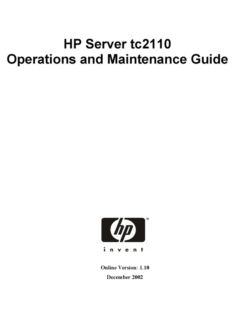 HP Tc2110 - Server - 128 MB RAM Operating manual