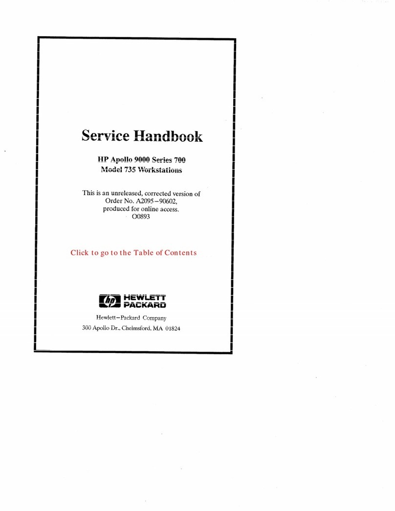 HP Model 735 - Workstation User manual