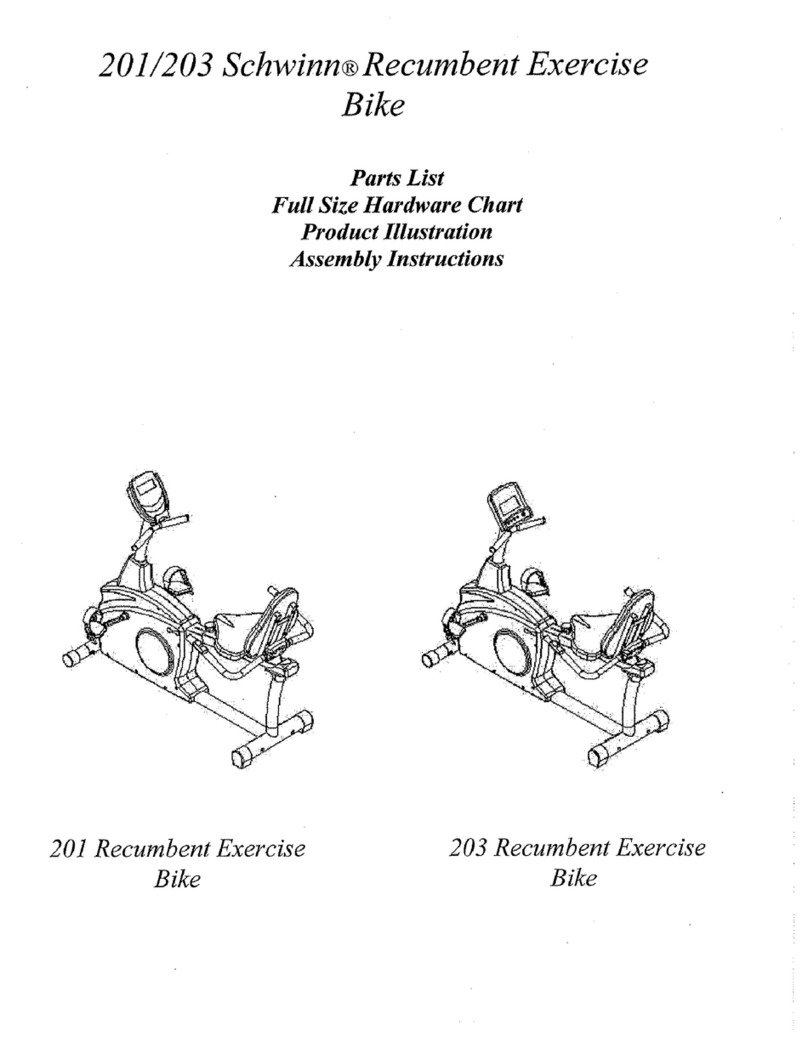 Schwinn 201 Recumbent Bike manual