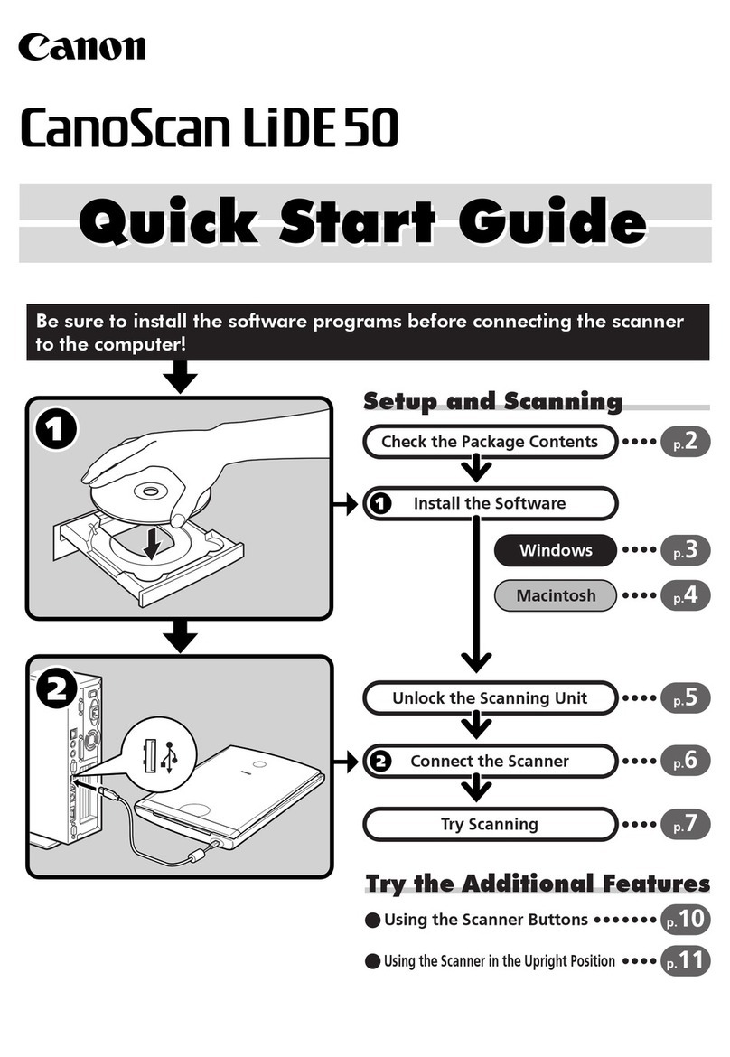 Canon CanoScan LiDe 50 quick start guide