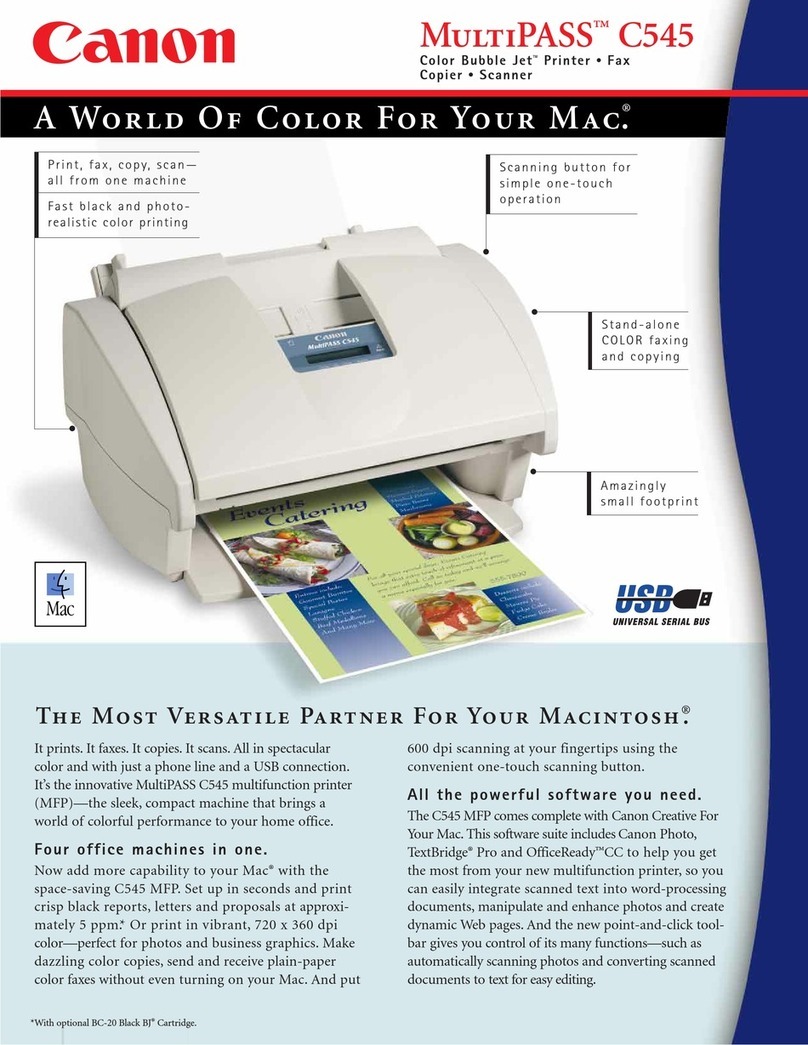 Canon MultiPASS C545 User manual