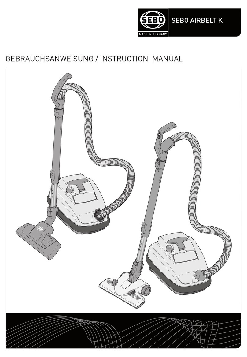Sebo AIRBELT K User manual Sebo AIRBELT K User manual