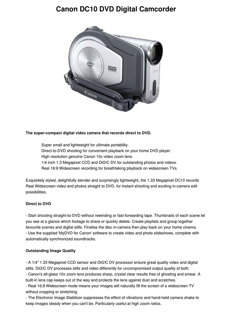 Canon DC10 - TC Converter User manual