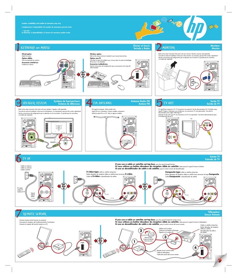 HP Pavilion Media Center m7700 - Desktop PC Setup poster