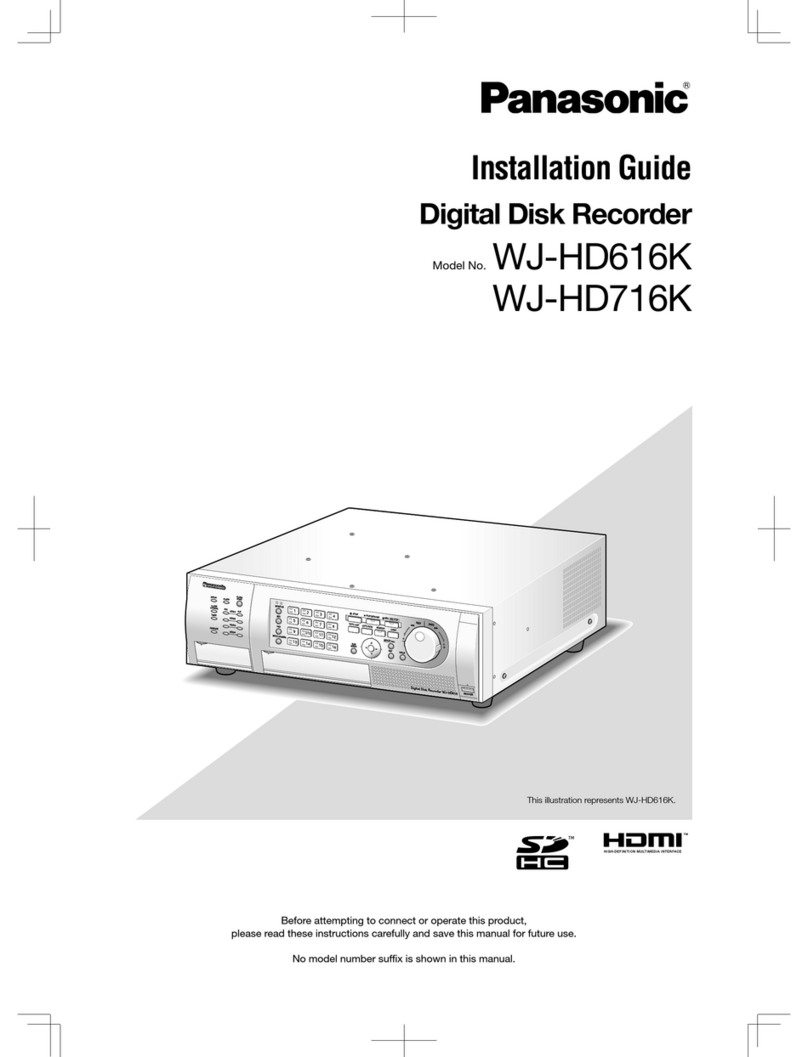 Panasonic WJ-HD616/1000 User manual