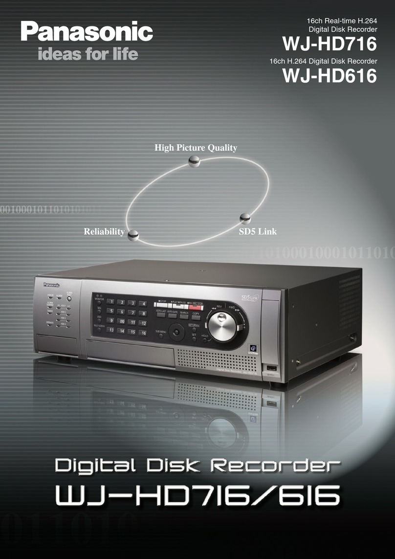 Panasonic WJ-HD616/1000 User manual