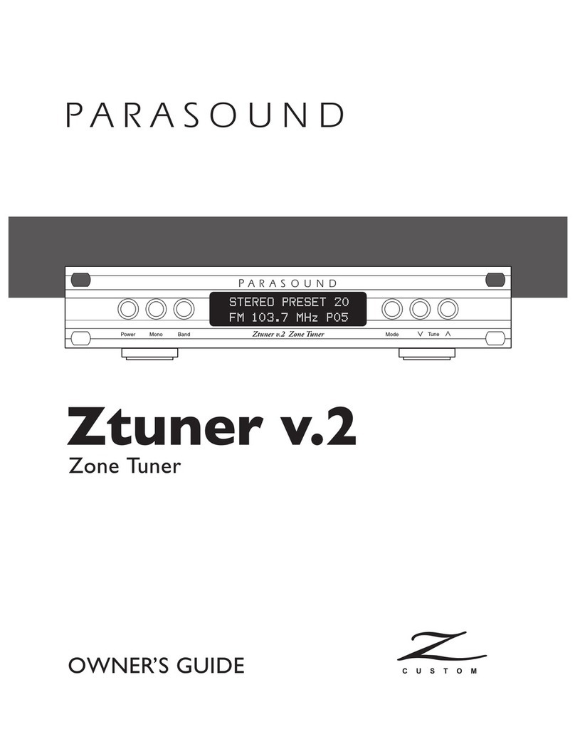 Parasound Ztuner v.2 owner's guide