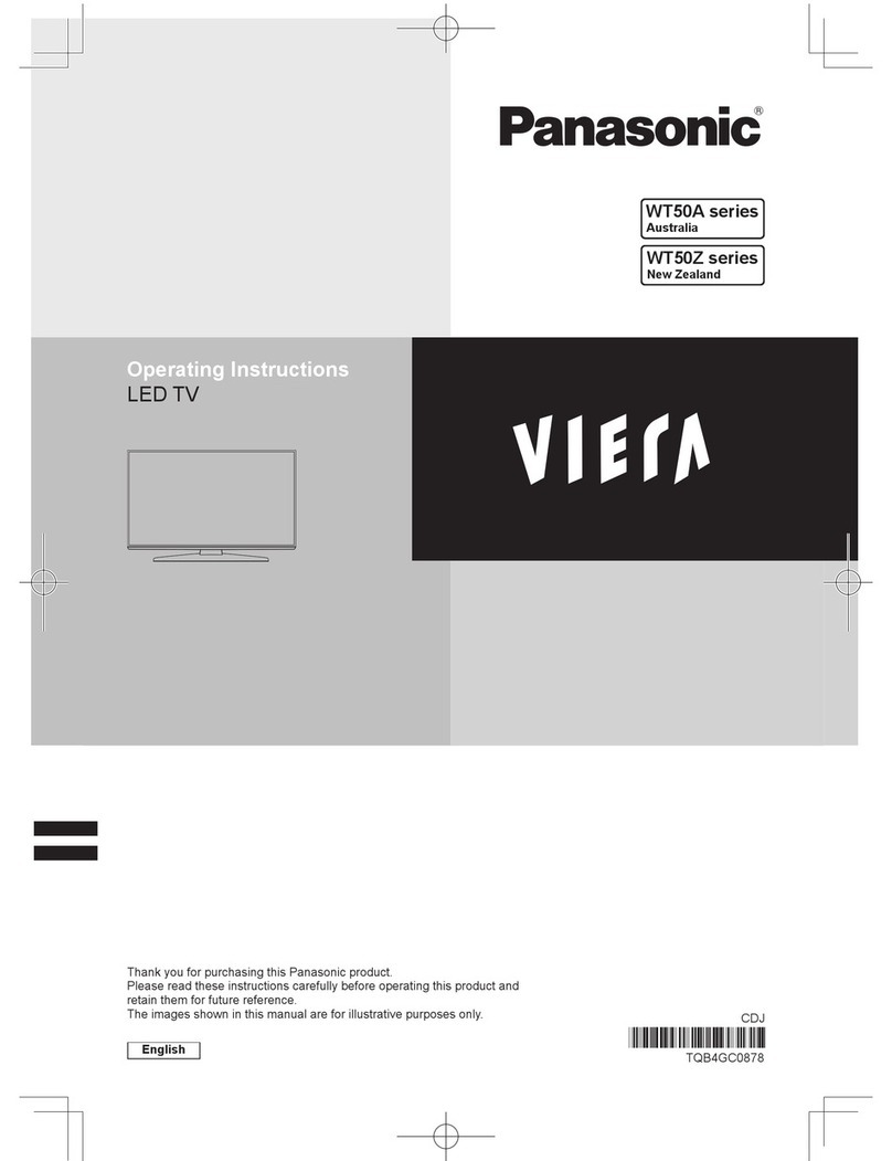Panasonic Viera WT50A series User manual