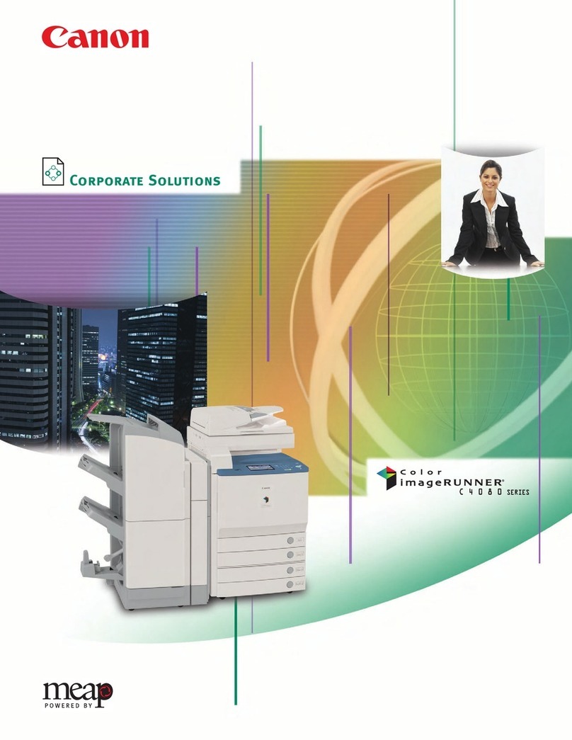 Canon imageRUNNER C4080 SERIES User manual