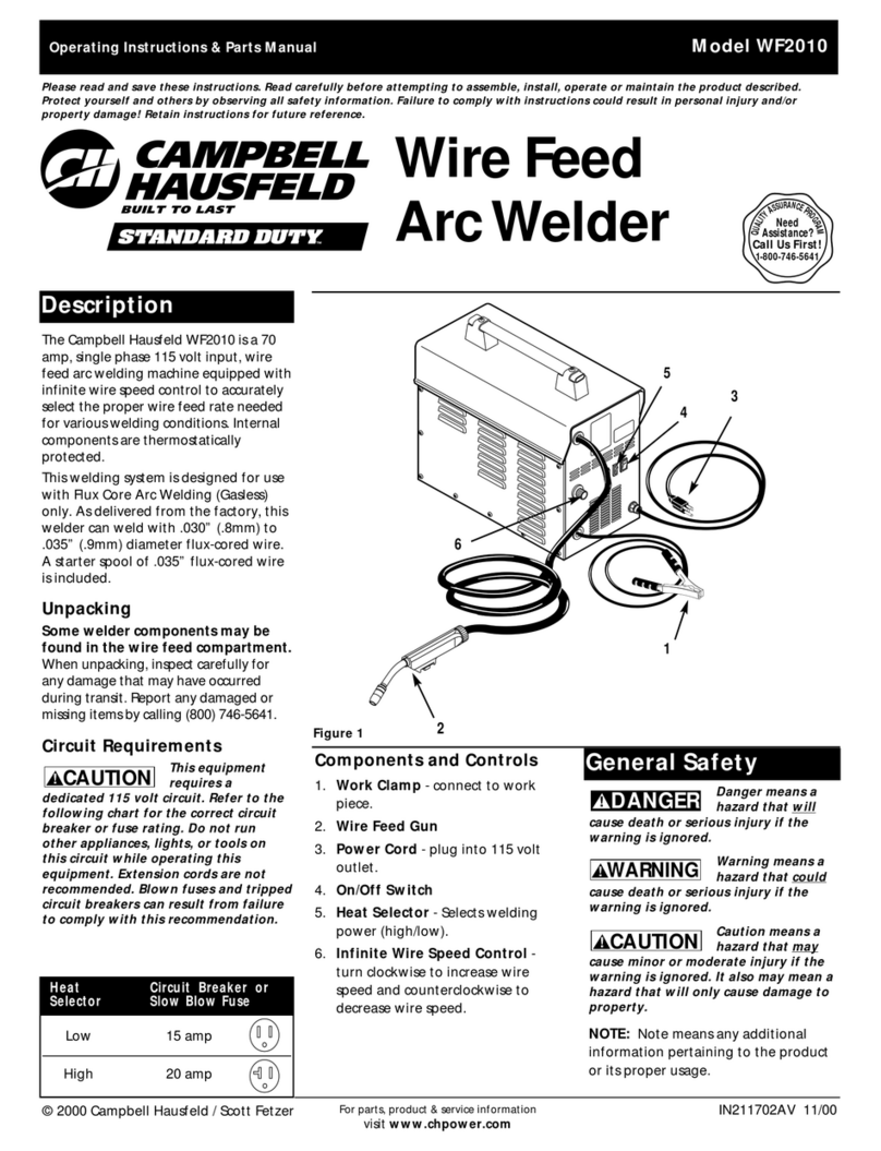 Campbell Hausfeld WF2010 Instructions for use