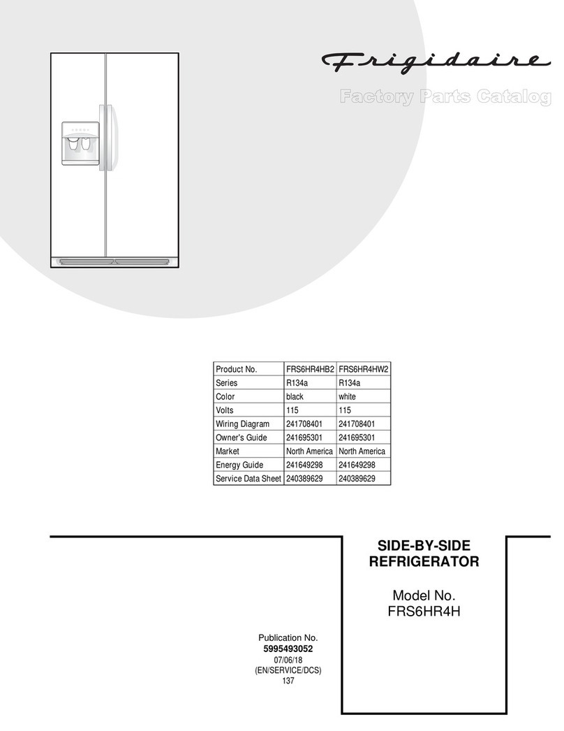 Frigidaire FRS6HR4H User manual Frigidaire FRS6HR4H User manual