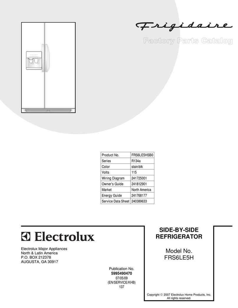 Frigidaire FRS6LE5H parts catalog