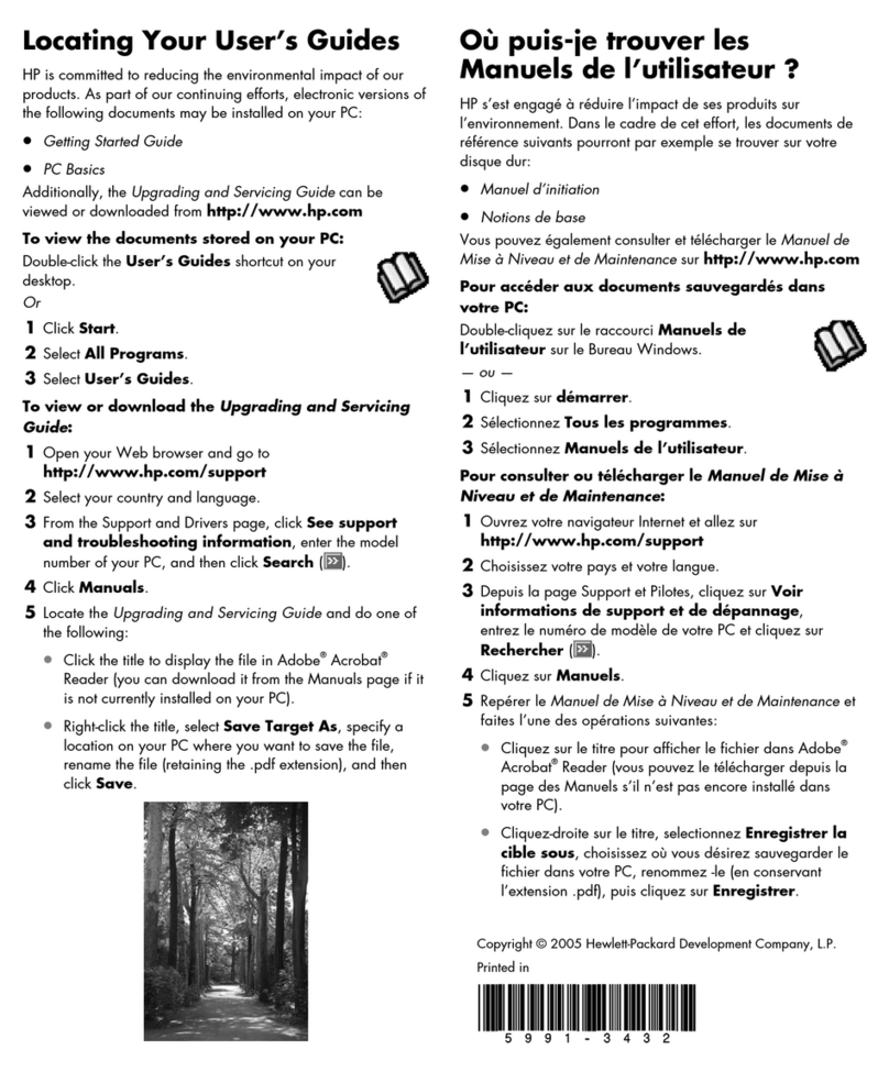HP Pavilion Slimline s7200 - Desktop PC Getting started guide