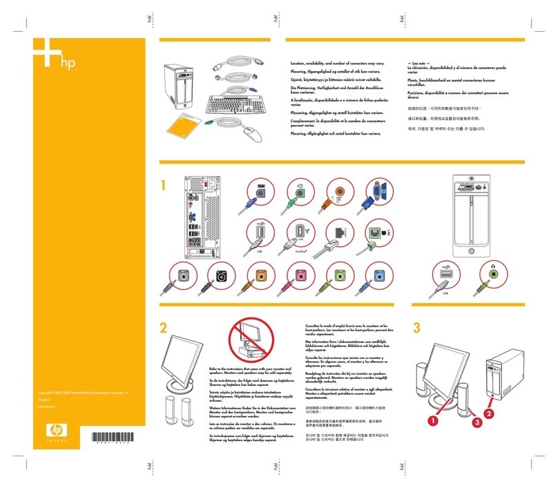 HP Pavilion Slimline s7300 - Desktop PC Setup poster