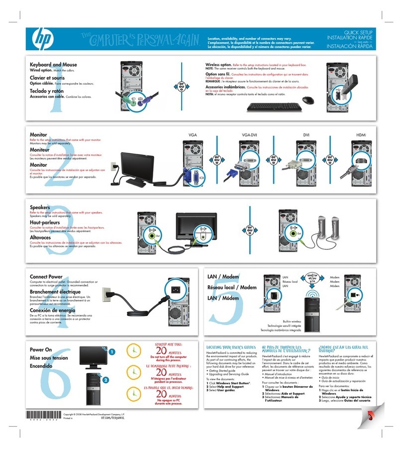 HP Pavilion Elite m9040n Setup poster