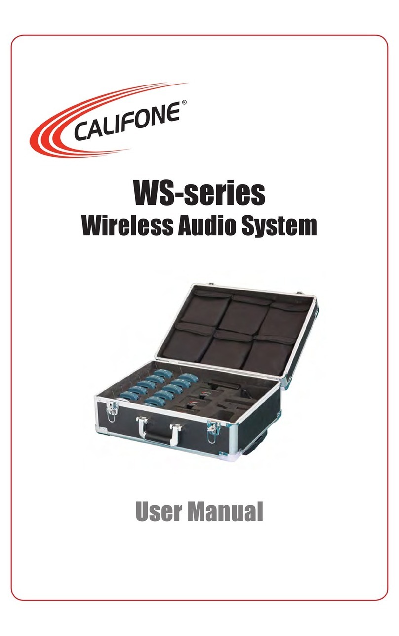 Califone WS-series User manual Califone WS-series User manual
