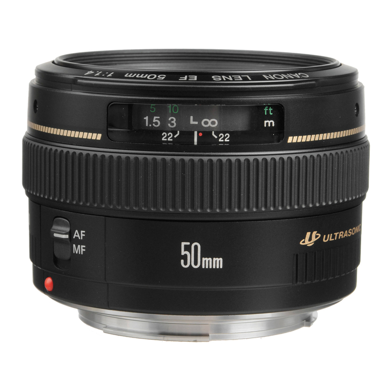 Canon EF 50mm 1:1.4 USM Instruction Manual