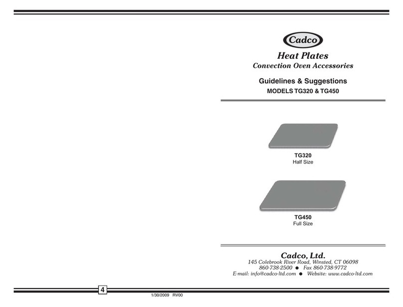 Cadco TG320 Instruction Manual