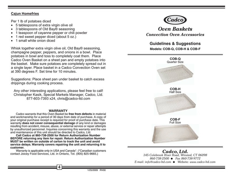 Cadco COB-F User manual