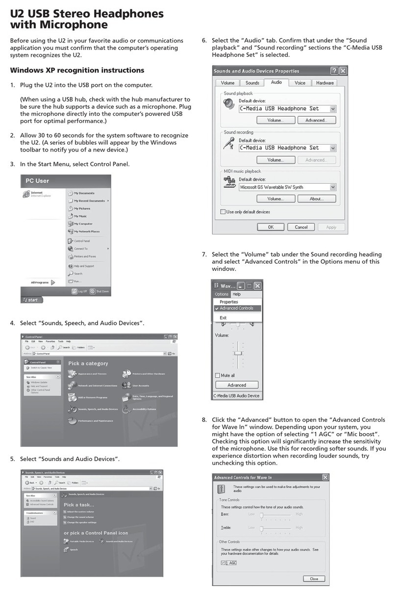 CAD Audio U2 owner's manual