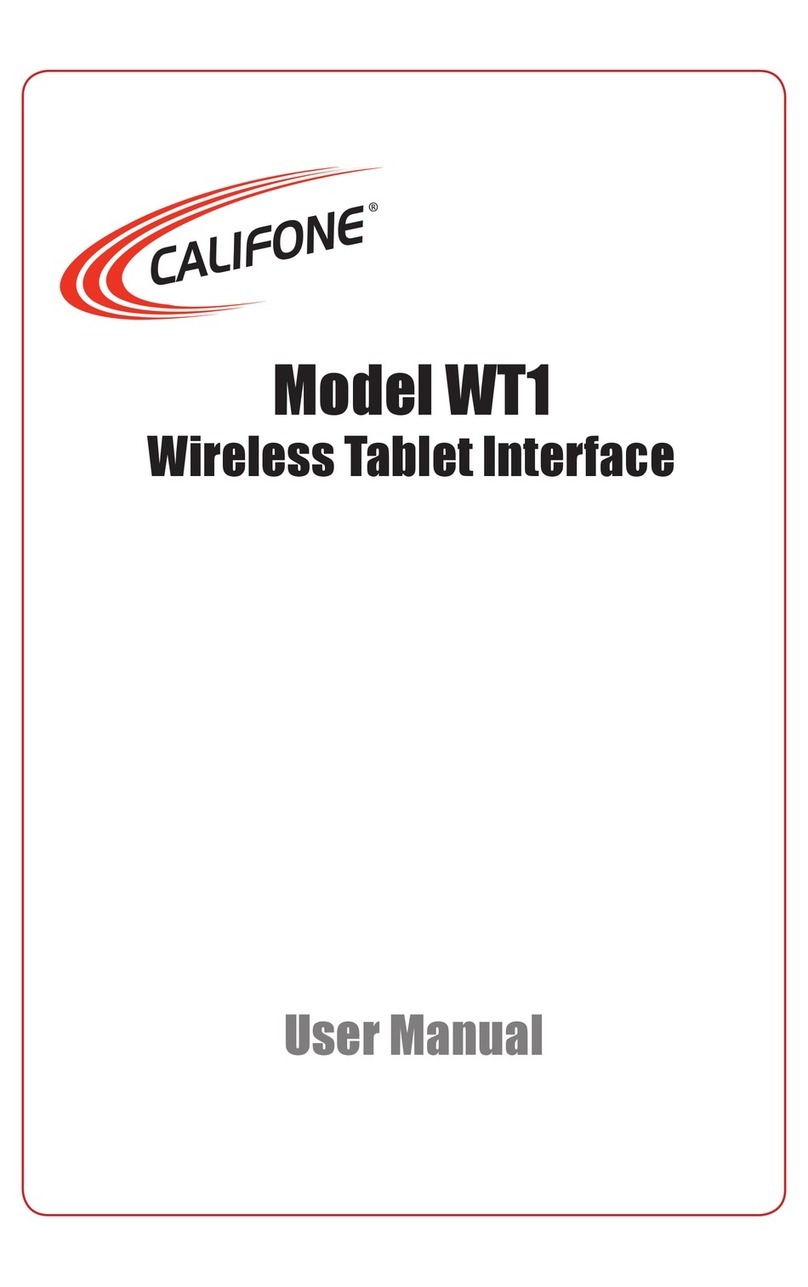 Califone WT1 user manual