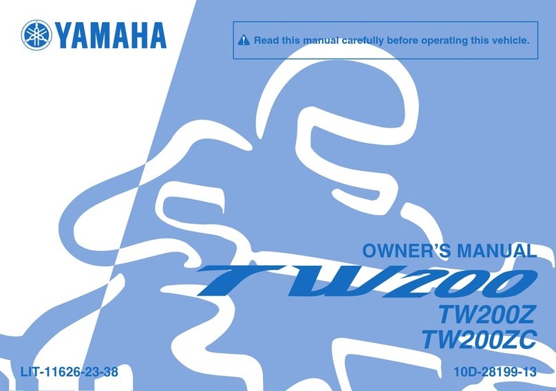 Yamaha TW200Z owner's manual