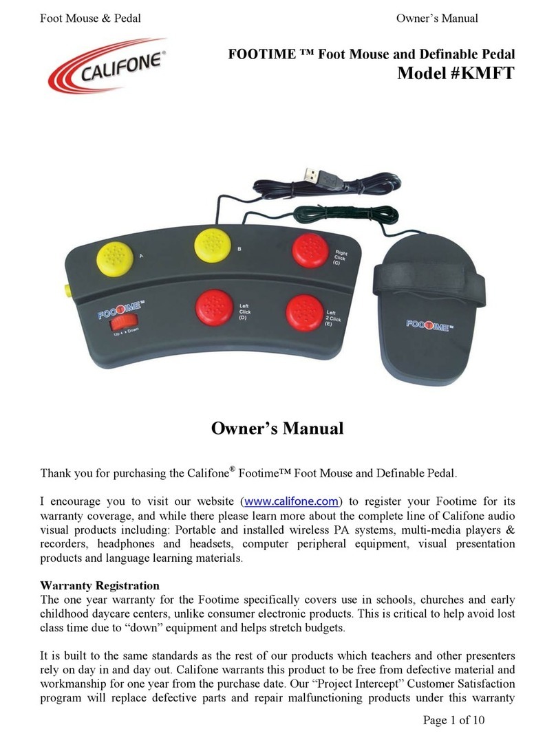 Califone FOOTTIME KMFT User manual