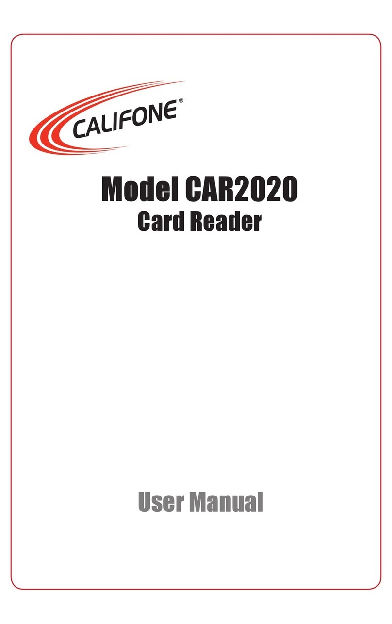 Califone CAR2020 user manual