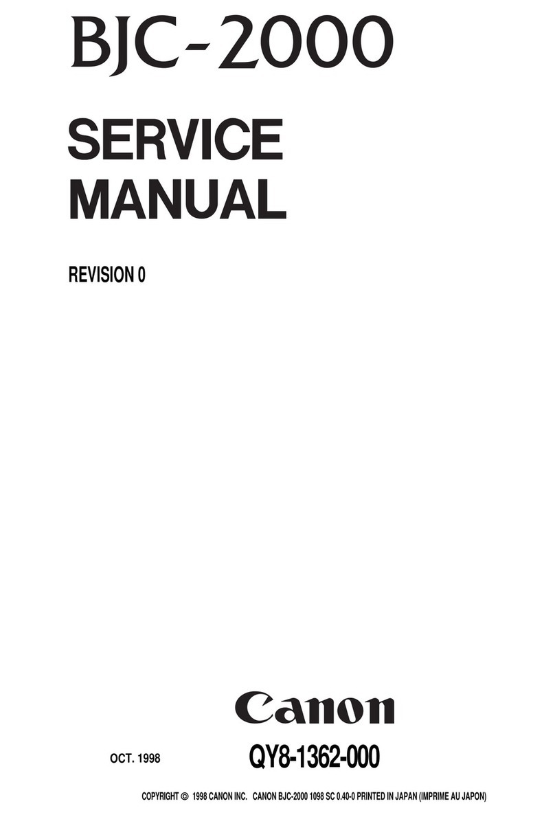 Canon Color Bubble Jet BJC-2000 Series User manual