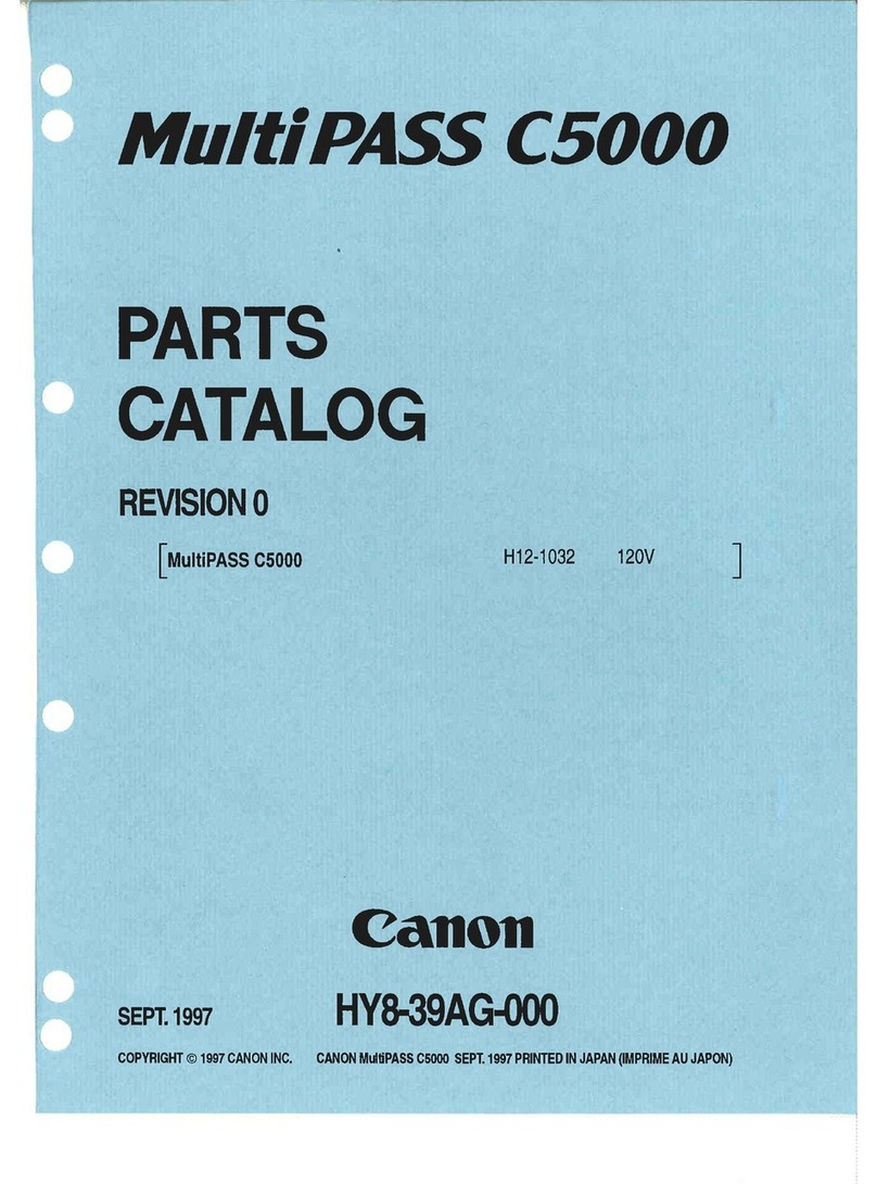 Canon C5000 - MultiPASS Color Inkjet Printer parts catalog
