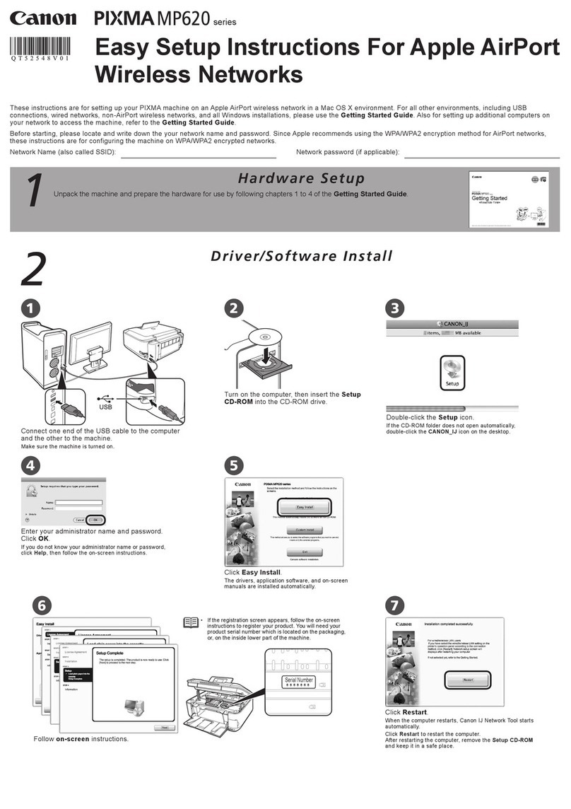Canon PIXMA MP620 series Manual
