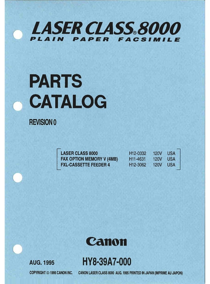 Canon LASER CLASS 8000 parts list