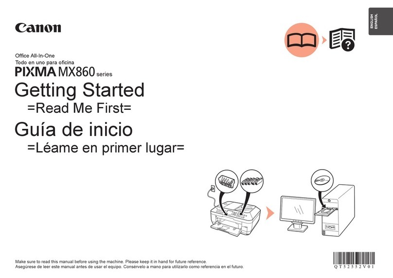Canon PIXMA MX860 series User manual