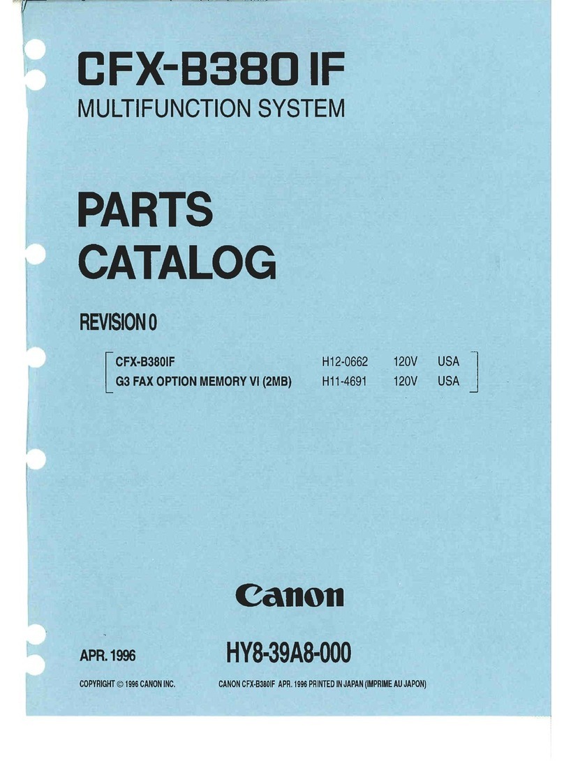 Canon CFX-B380 IF parts list