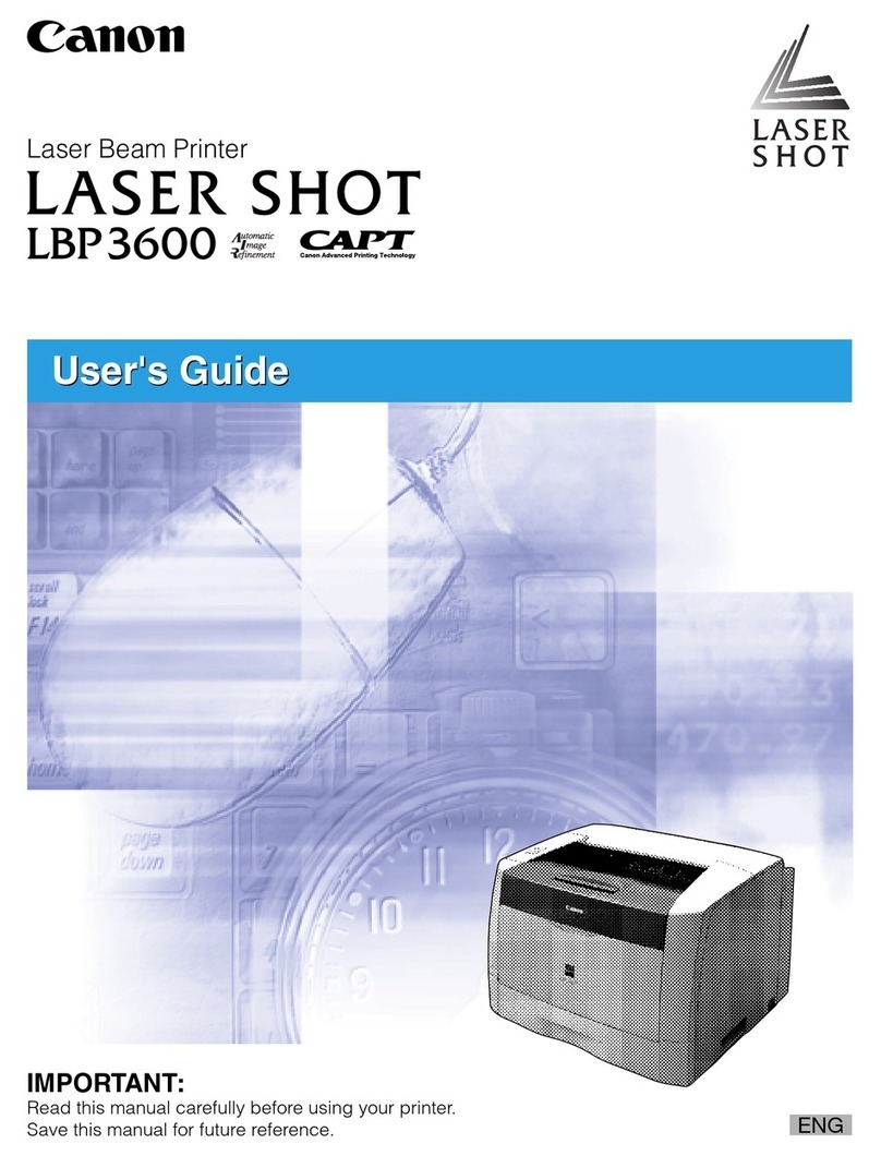 Canon LASER SHOT LBP-3600 User manual