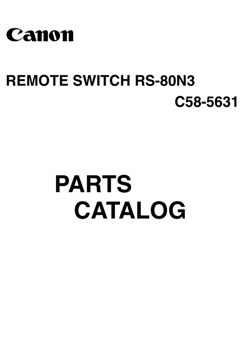 Canon REMOTE SWITCH RS-80N3 Instruction Manual Canon REMOTE SWITCH RS-80N3 Instruction Manual