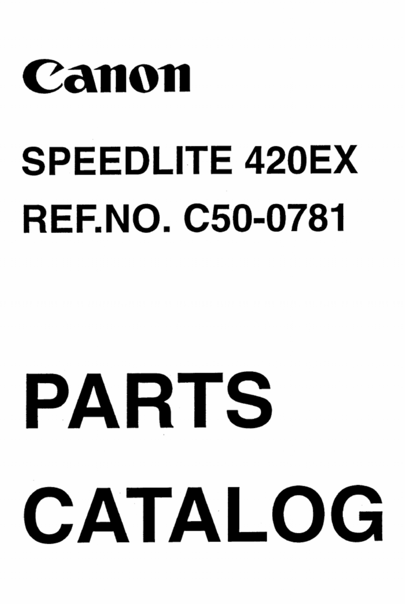 Canon Speedlite 420EX parts catalog