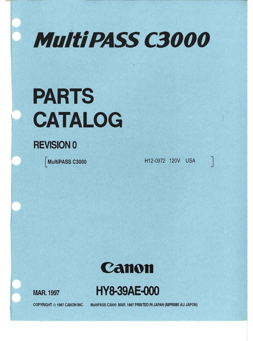 Canon C3000 - MultiPASS Color Inkjet Printer parts catalog