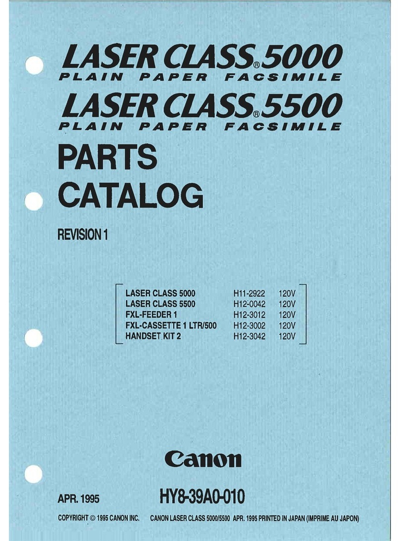 Canon LASER CLASS 5000 parts list