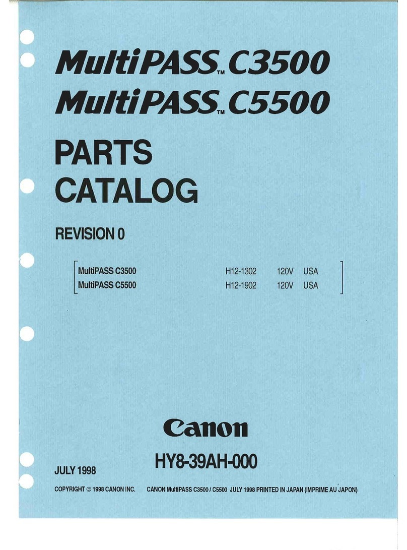 Canon MultiPASS C3500 parts catalog