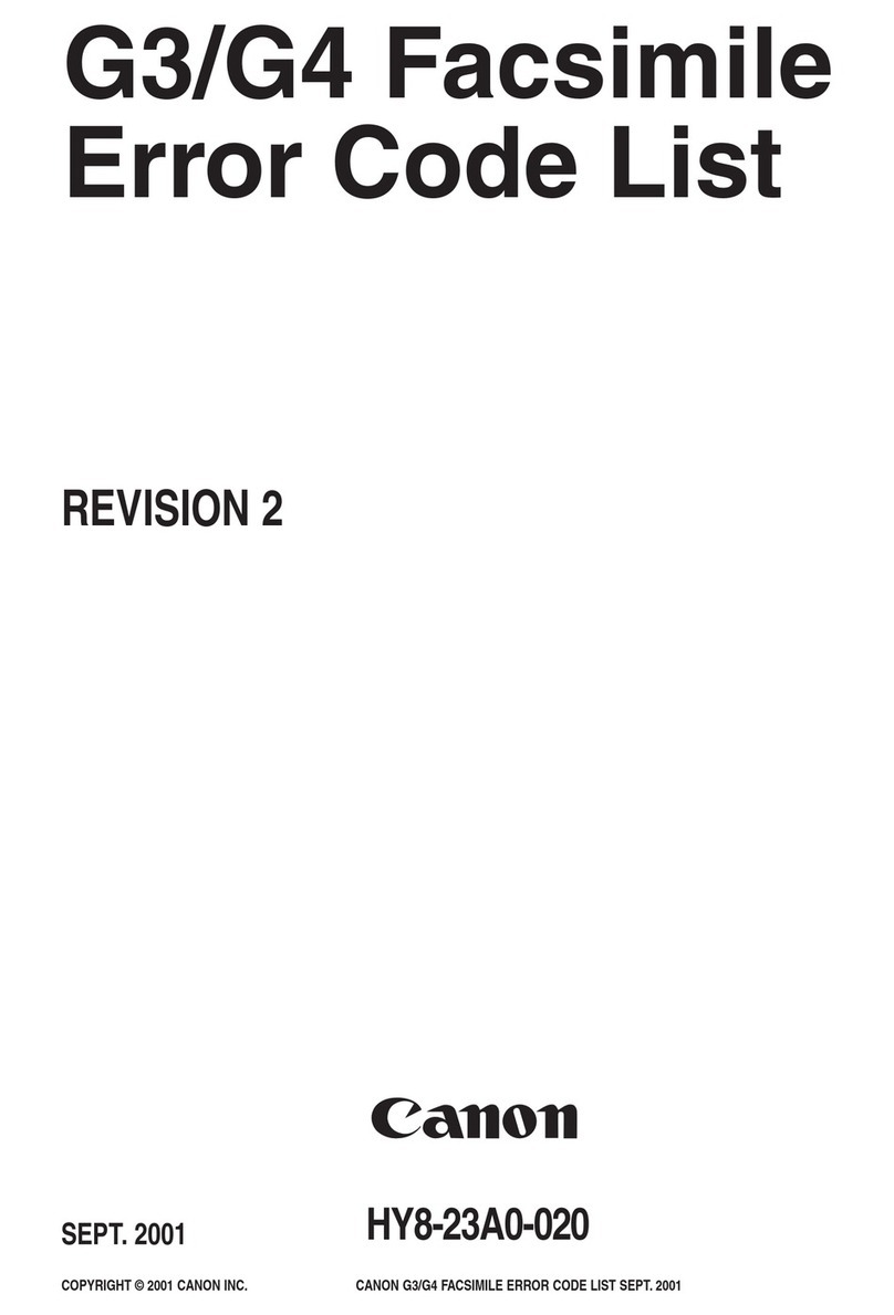 Canon PowerShot G3 Error code list